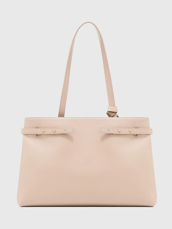 Beige bag with gold accents - 4