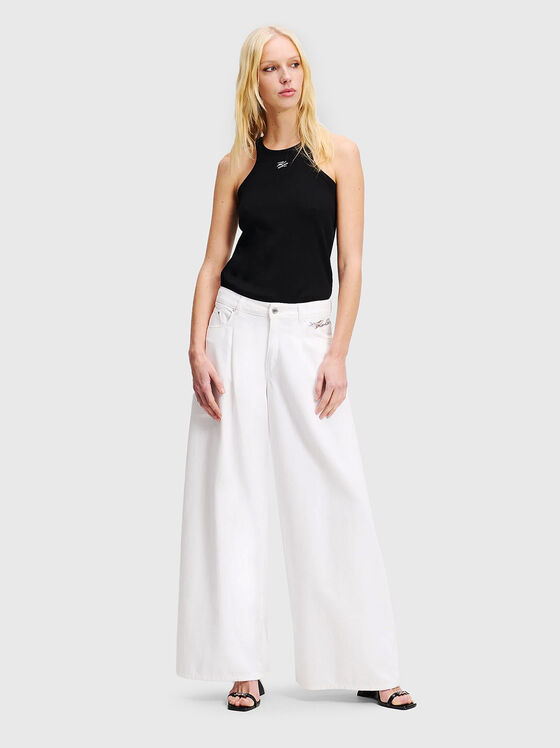 Дънки с широки крачоли - 1