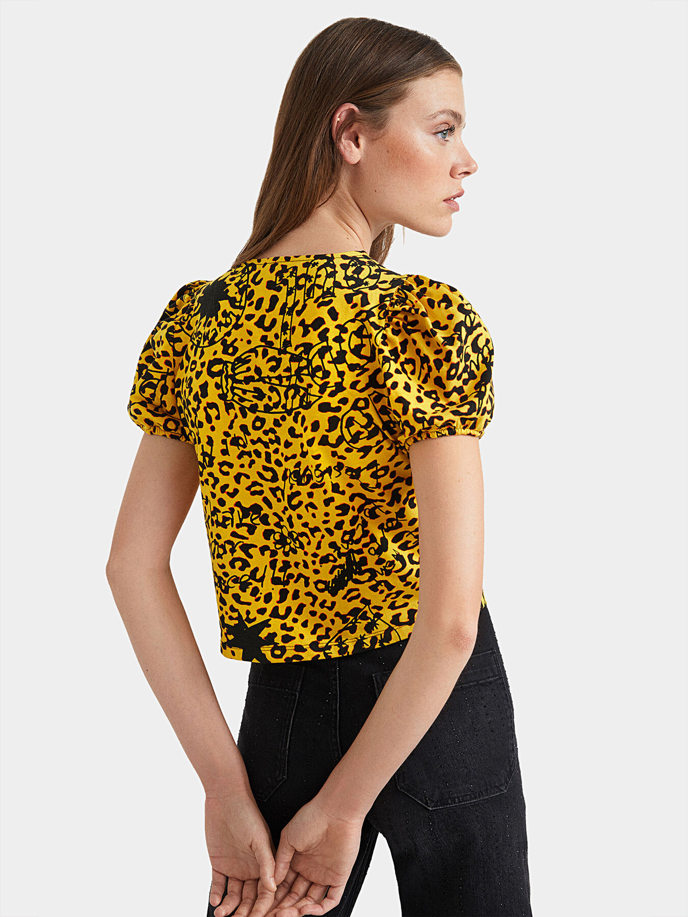 Tシャツ・カットソー Needles SS22 ANIMALIER PRINT SHIRT (KP100_B-LEOPARD) BEIGE ANIMAL PRINT SHIRT