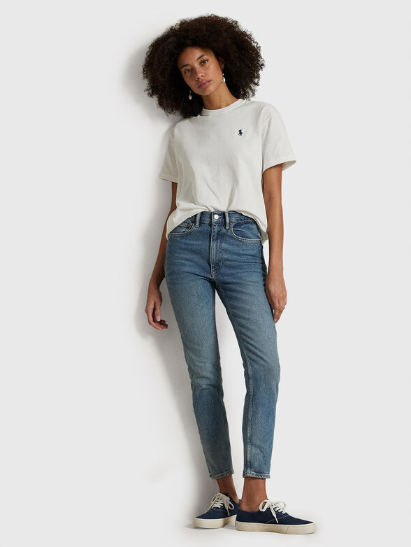 Cotton T-shirt with a crew neck - 2