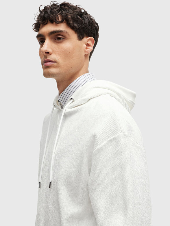 SULLIVAN white sweatshirt in cotton - 4