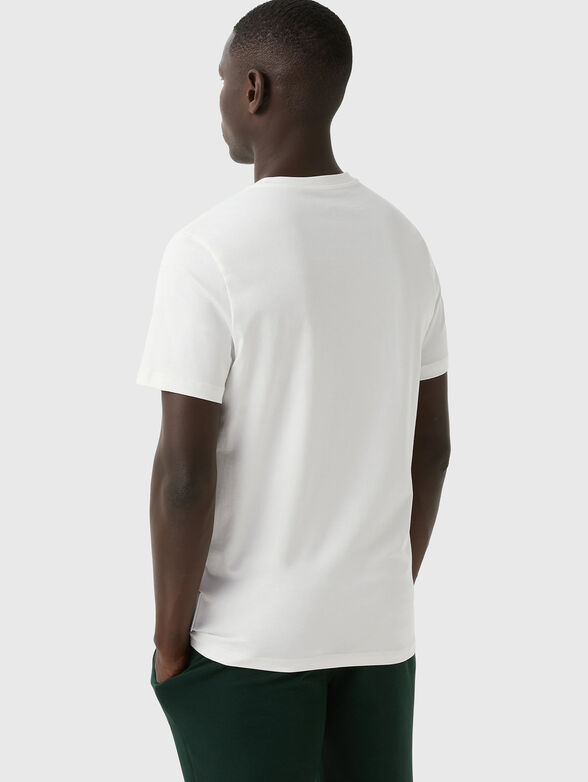 ROC T-shirt with oval neckline in beige - 2