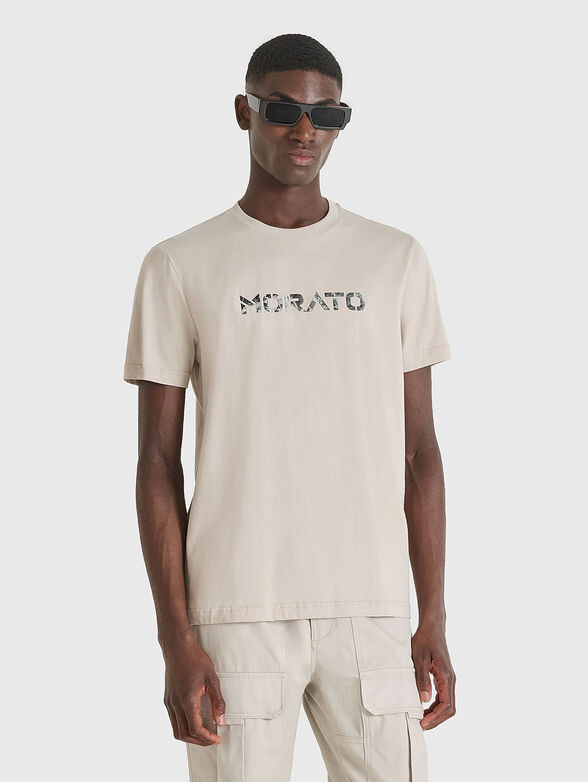 Cotton T-shirt with print - 1