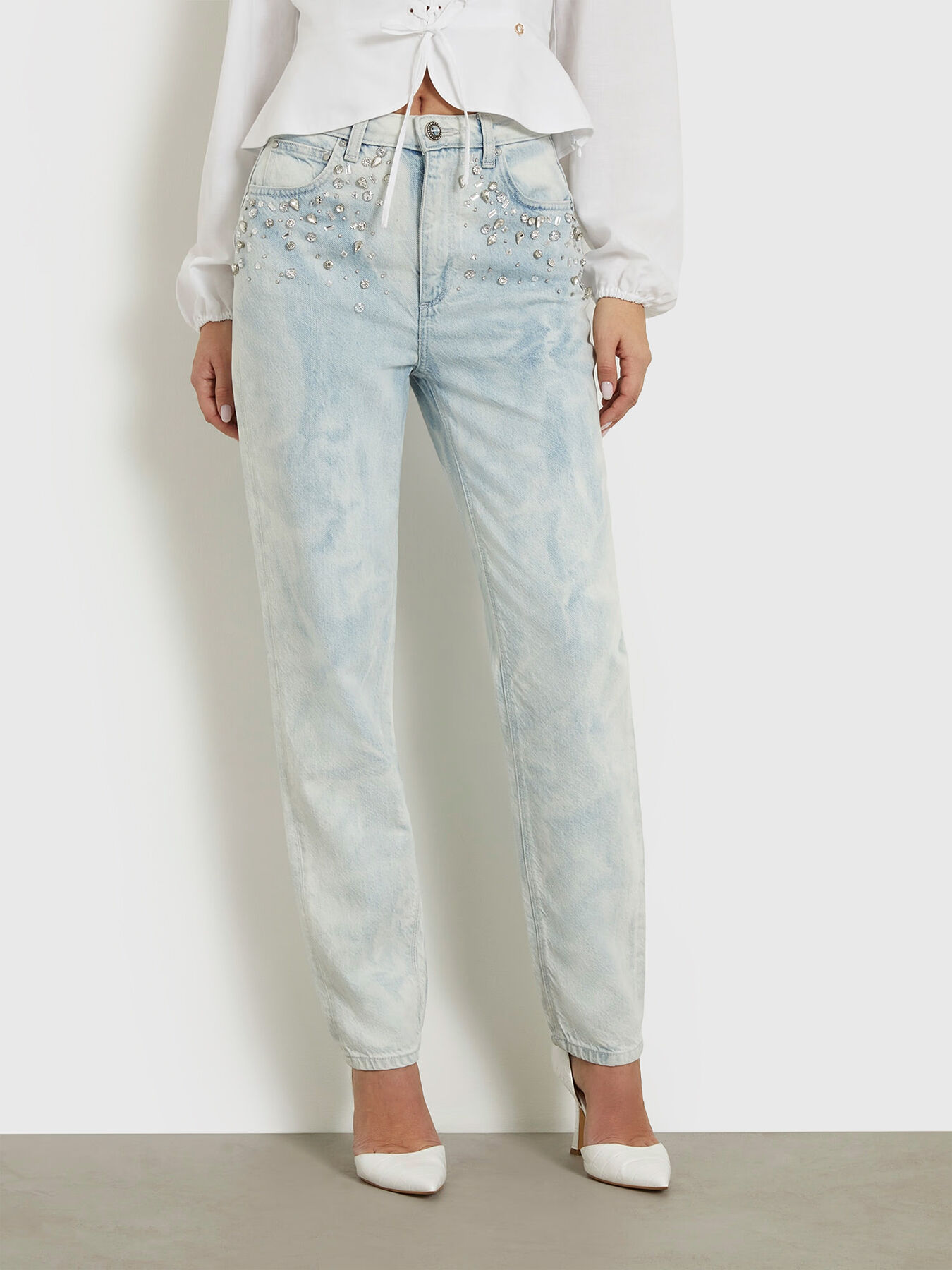 Guess jeans with rhinestones online