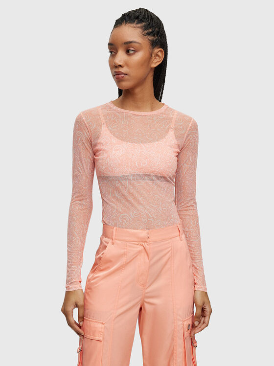 Блуза DIRALINA с прозрачна текстура - 1