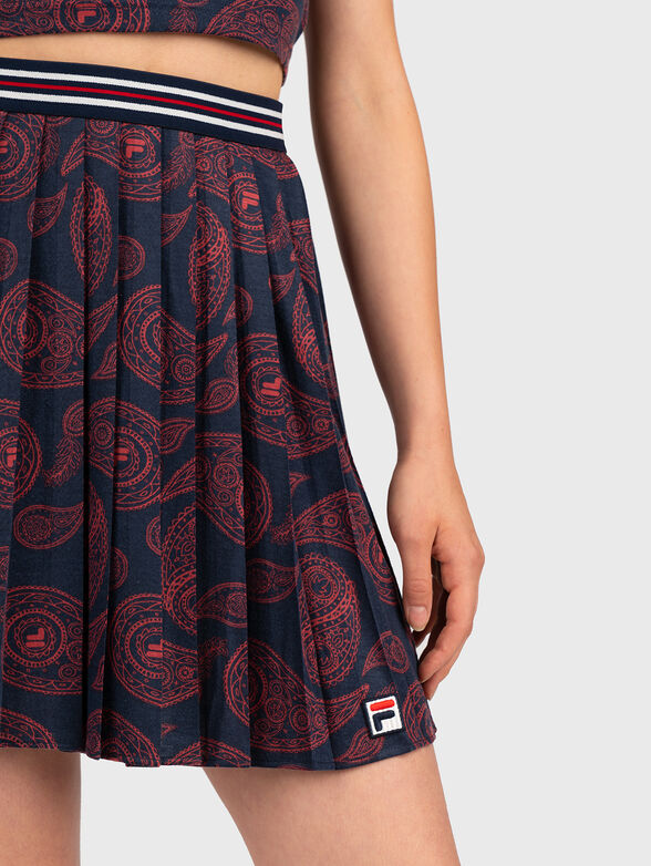 CAMBREE AOP pleated skirt - 3