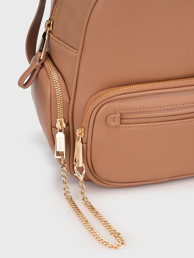Backpack with logo details in eco leather - 4
