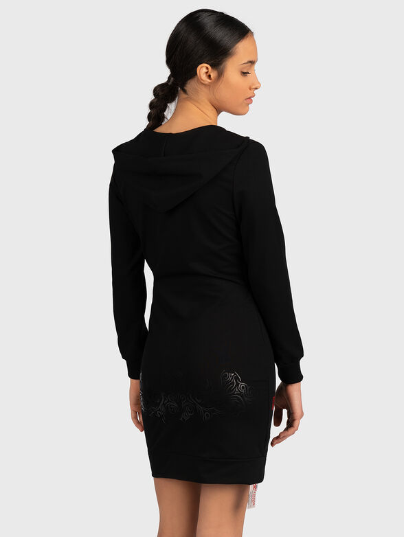 Black dress with logo details - 2