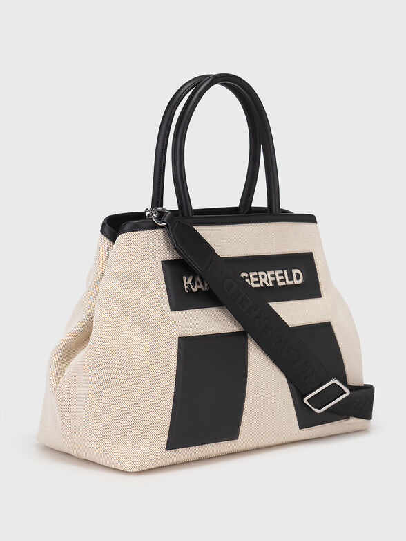 Shopper bag with contrast logo - 4