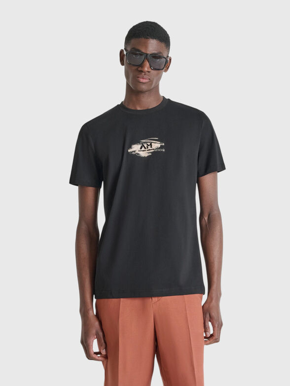 Cotton T-shirt with a print - 1