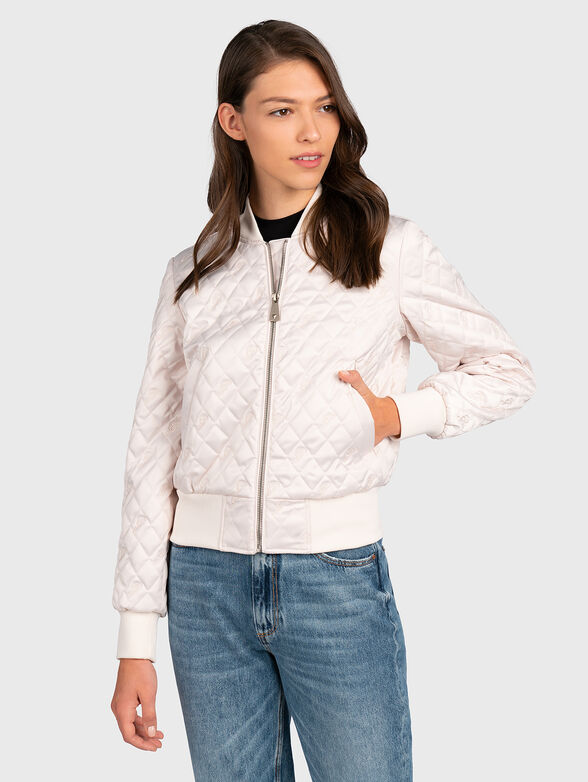 SUKI Black bomber with logo embroideries - 1