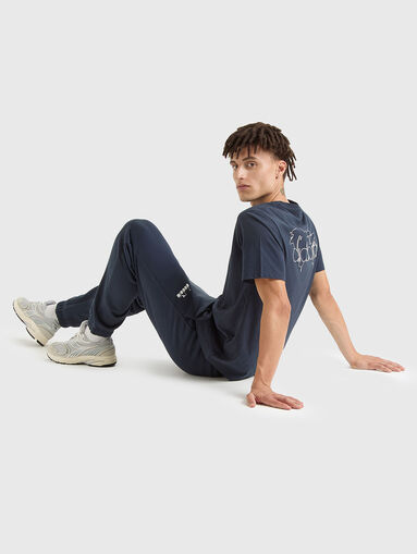 Unisex navy blue sweatpants - 5
