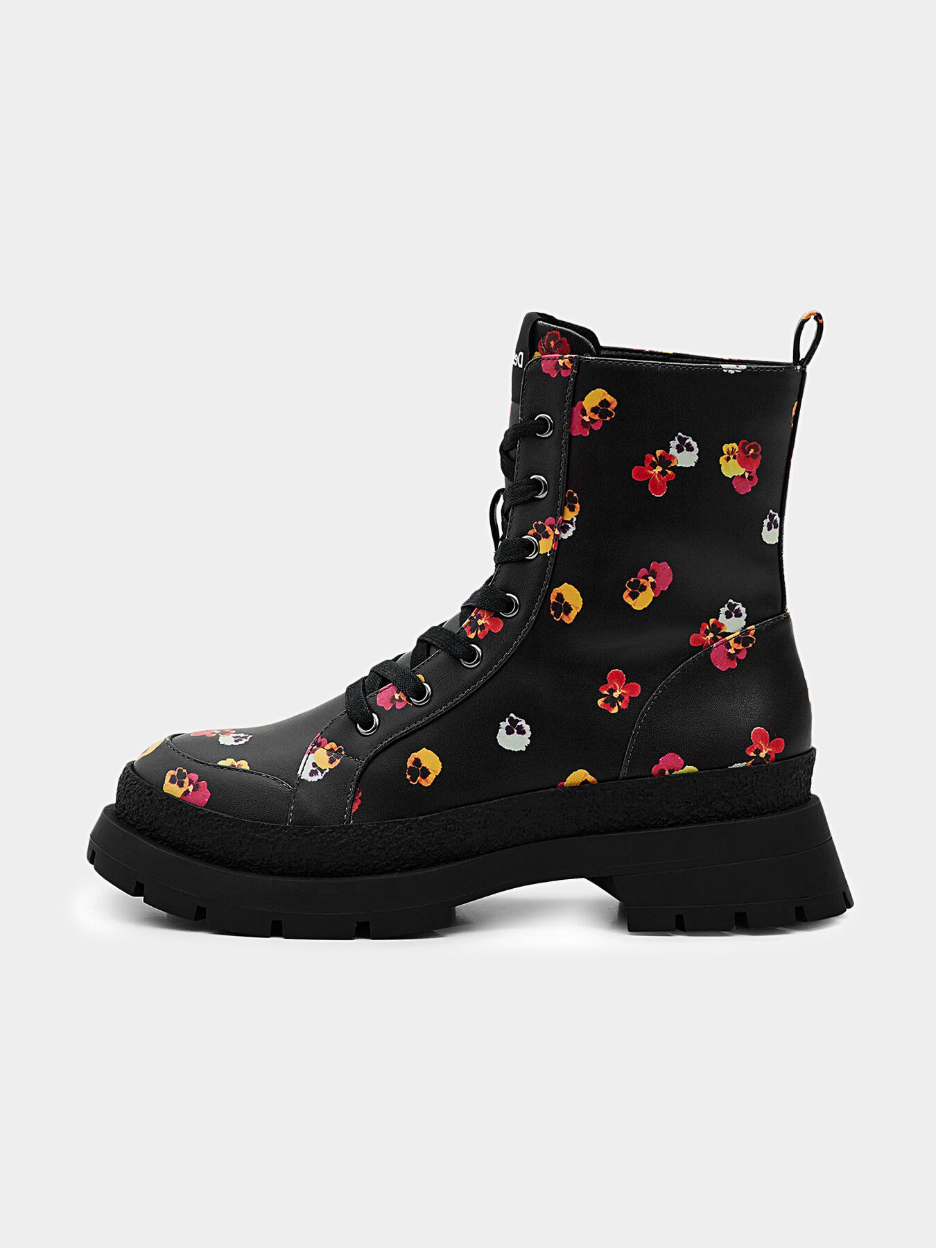 Ankle boots with floral print brand DESIGUAL Globalbrandsstore en