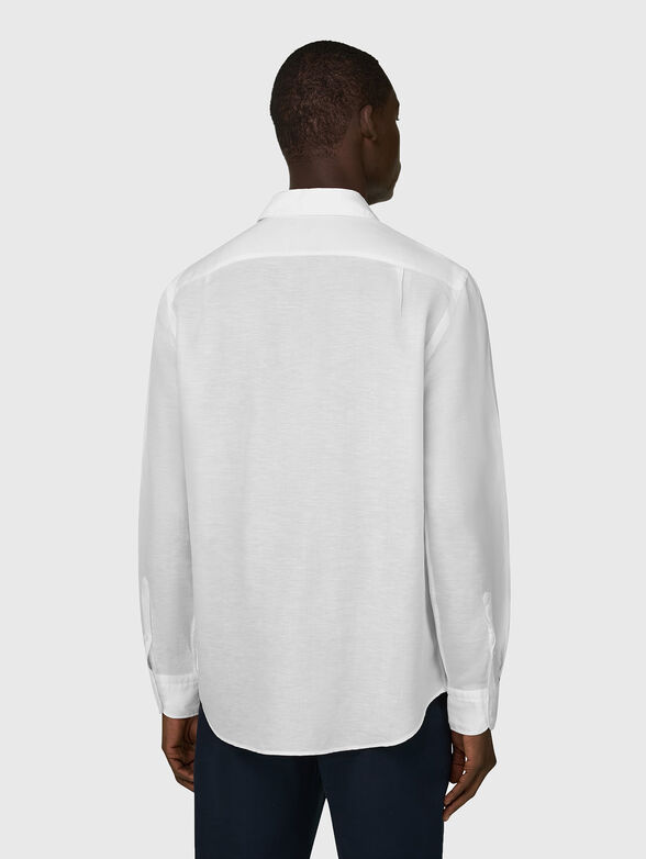 Long-sleeved shirt made of a linen blend - 3