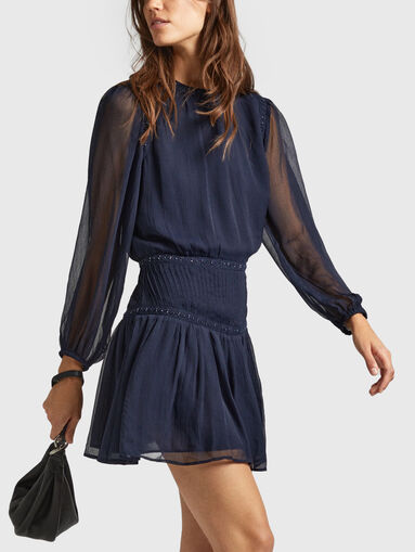 CLEO dark blue mini dress - 4