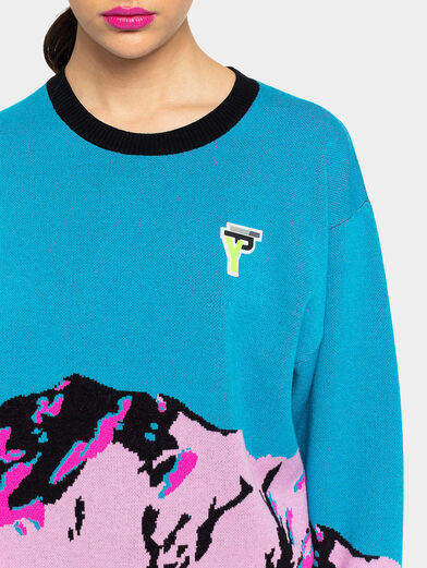 Blue sweater with logo - 4
