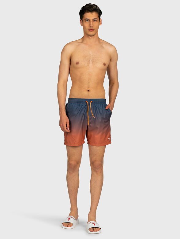 Swim trunks with ombre effect - 1