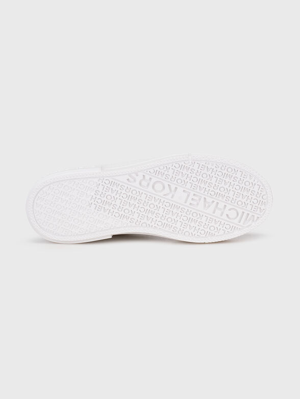 AURORA white leather sneakers - 5