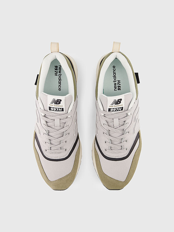 997H green sports shoes with logo detail - 6