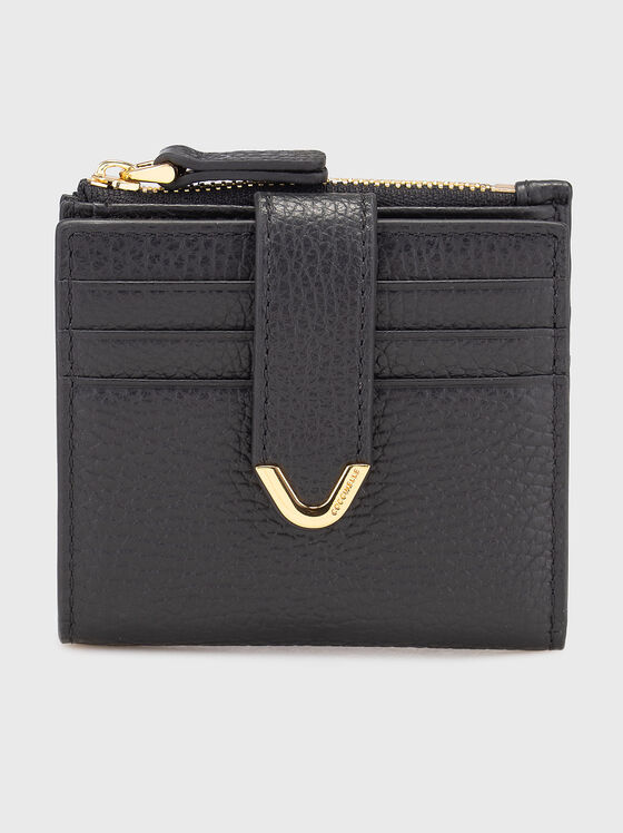 Leather wallet with gold details - 1