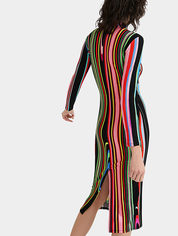 Dress with multicolor print - 5