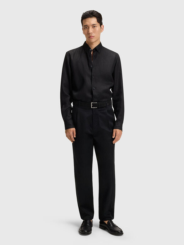 Straight cotton trousers - 4