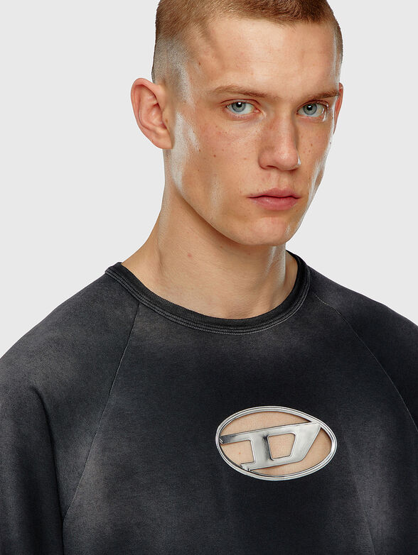 T-CROXT black T-shirt with logo accent - 4