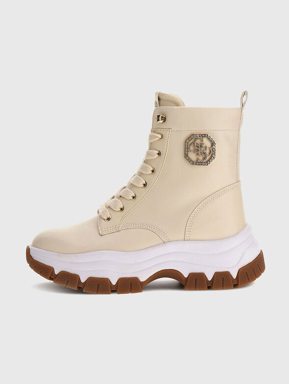 Boots with logo with applied crystals - 1