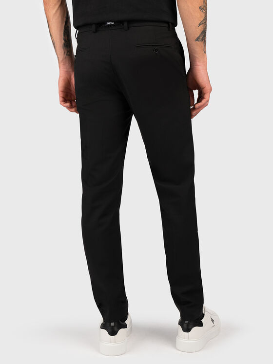 Черен панталон с връзки  - 2