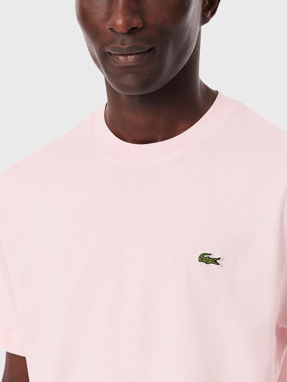 Beige cotton T-shirt  - 4