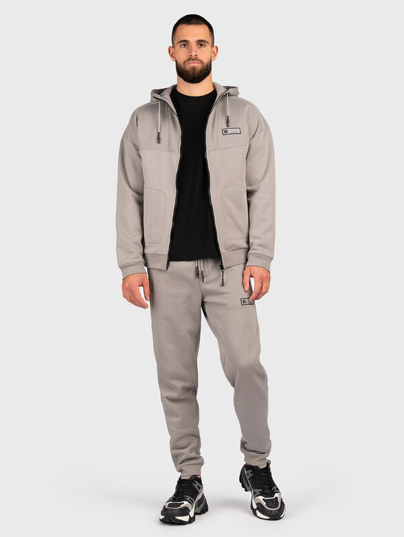 Hooded sweatshirt in grey  - 5