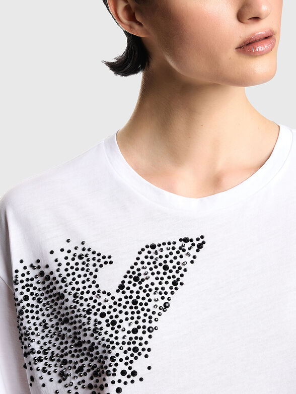 Black cotton t-shirt - 3