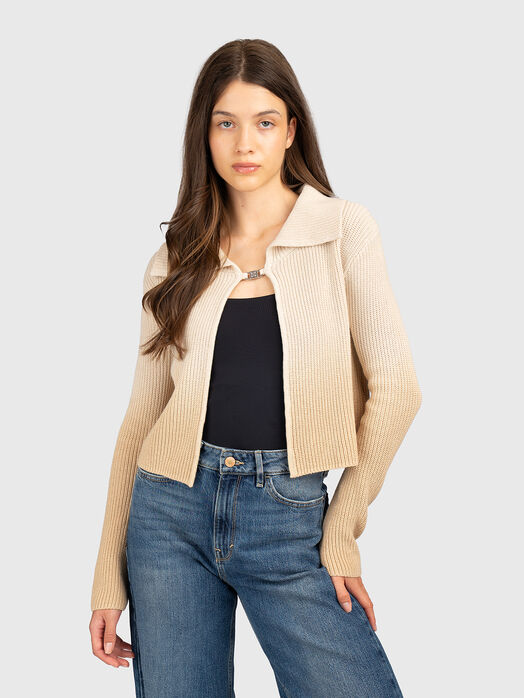 Knitted cotton cardigan