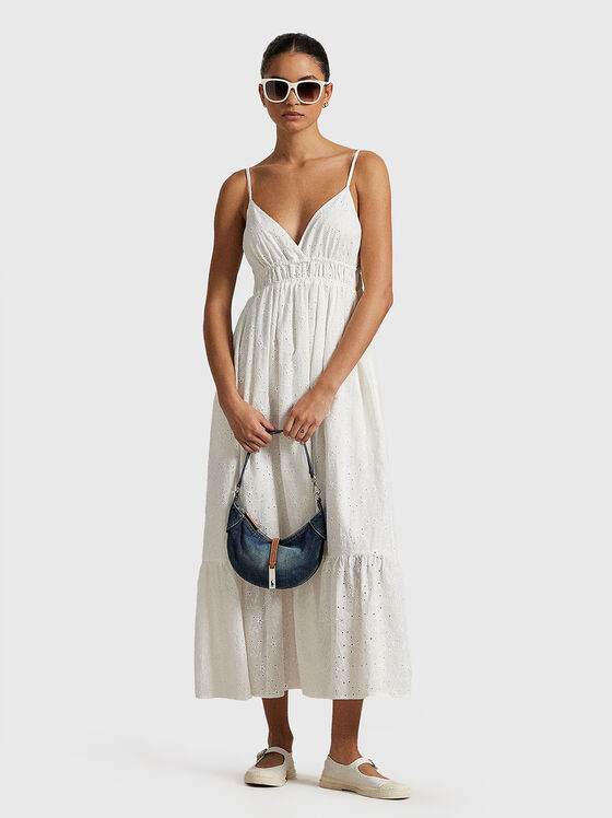 Sleeveless dress with embroidery - 1