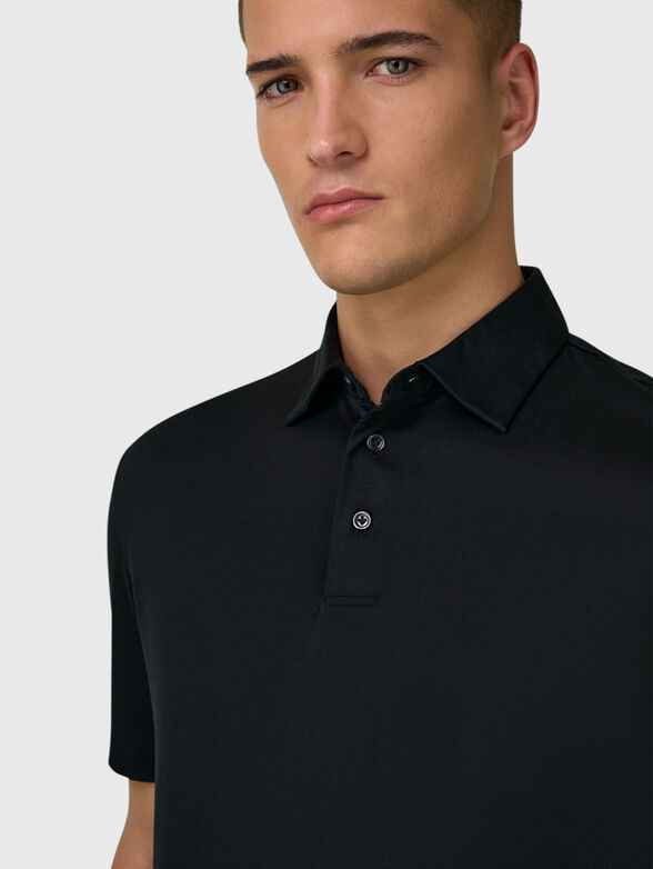 Black polo shirt - 4