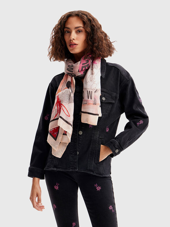 FAKE NEWS art print scarf - 2