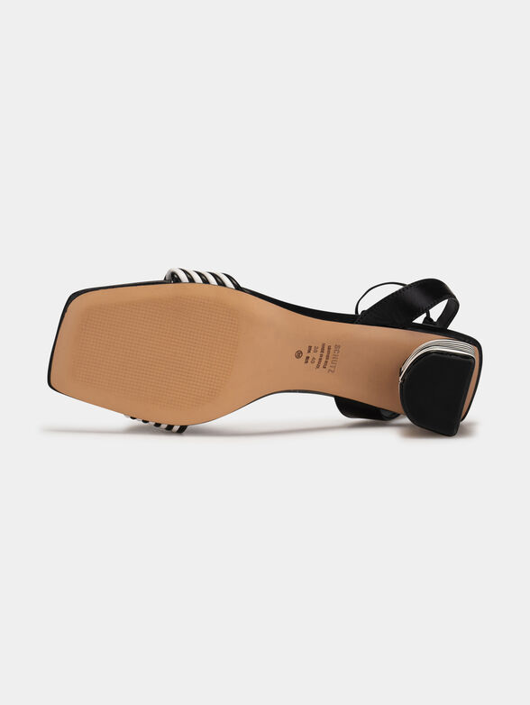 Black heeled sandals - 5