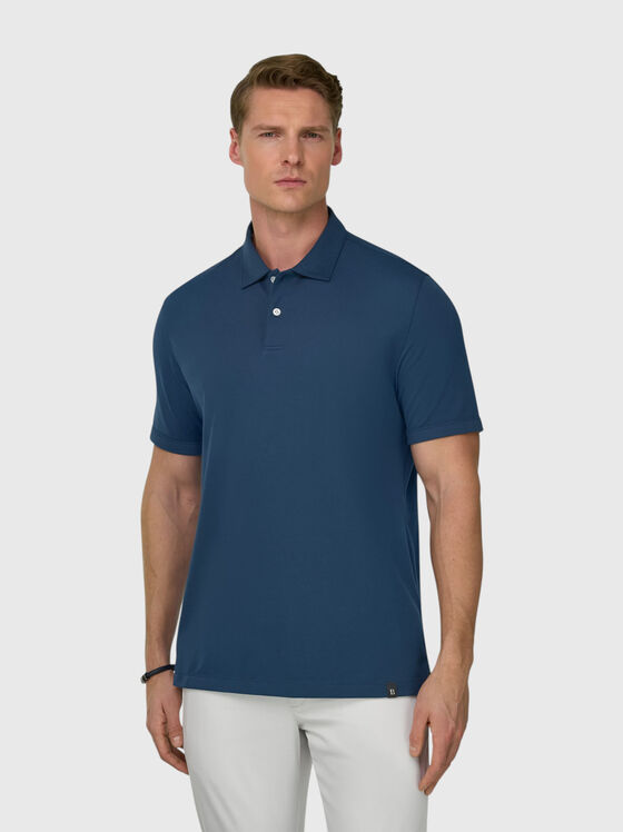 Cotton-blend polo shirt - 1