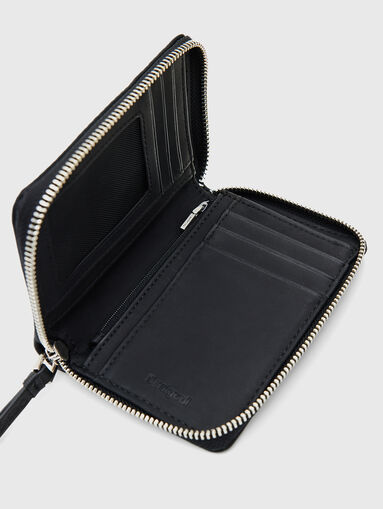 Black cutout detail wallet - 3
