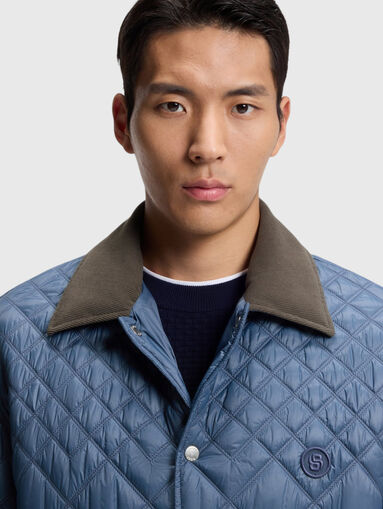 Quilted jacket with classic collar - 4