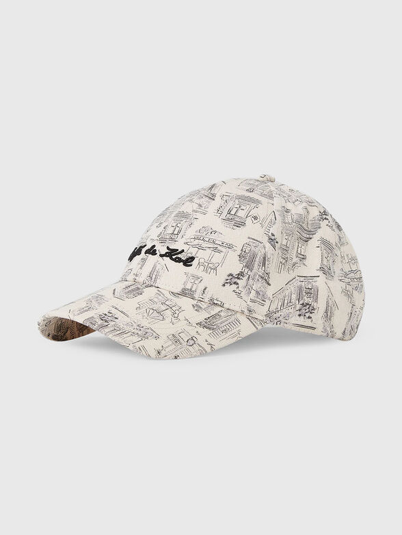 KARL LAGERFELD X JORGE PARRA print cap - 0