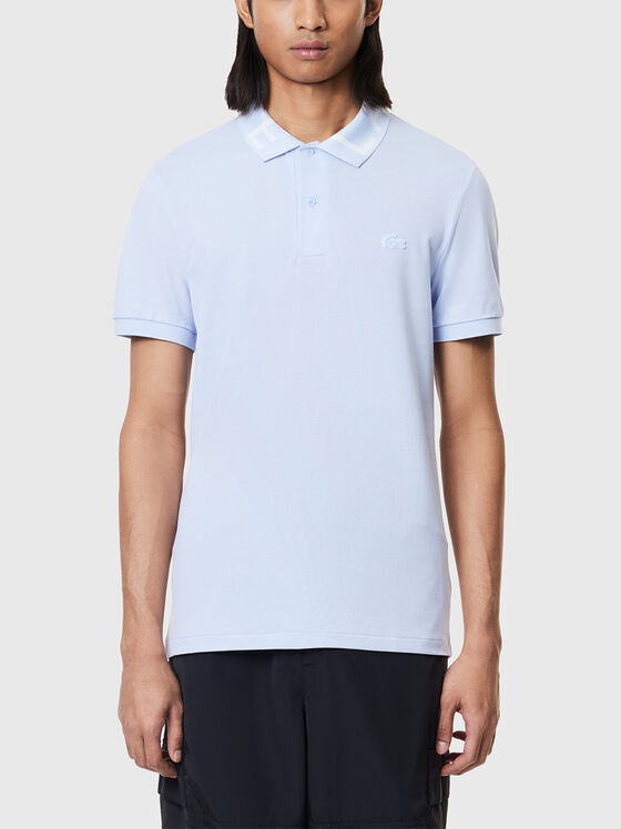 Polo shirt with accent collar  - 1
