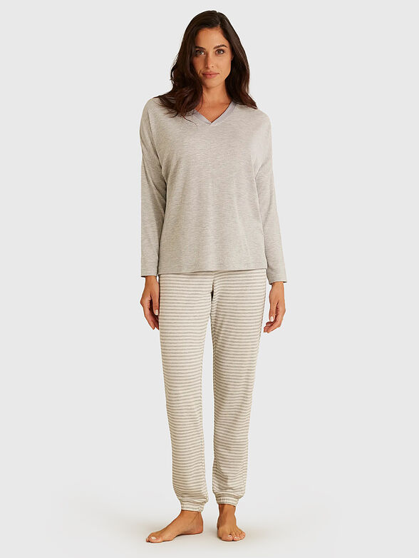 DAILY PAJAMAS pyjama top in grey - 2
