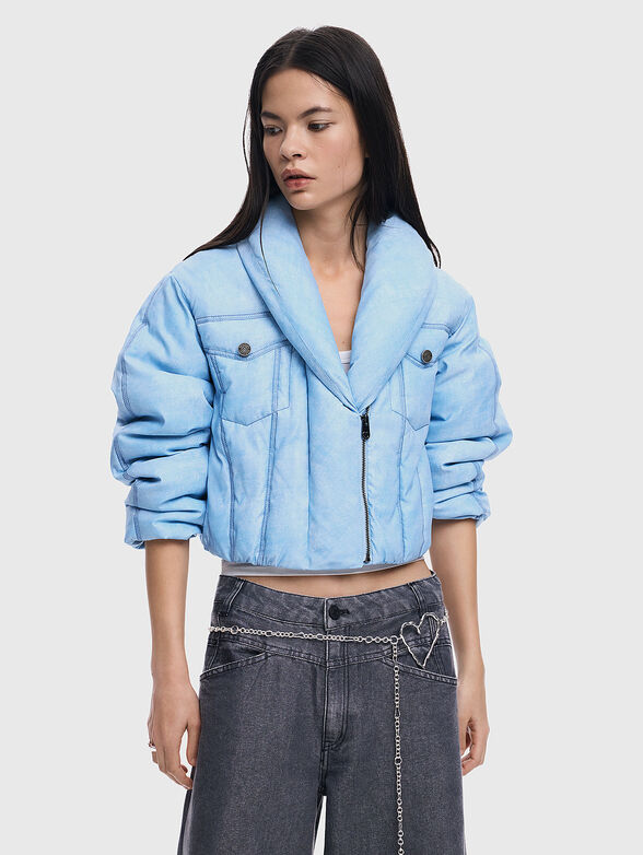 Crop padded jacket - 1