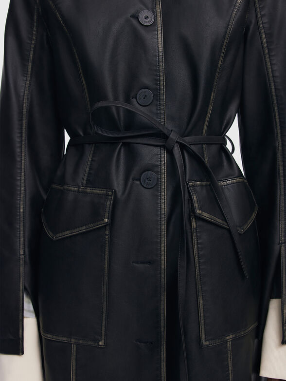 LILLY coat made of eco leather  - 6