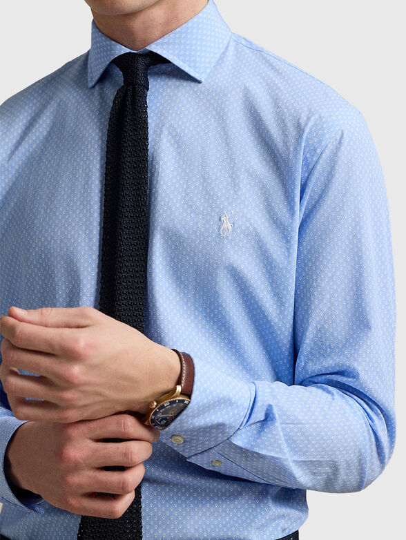 Printed cotton poplin shirt - 4