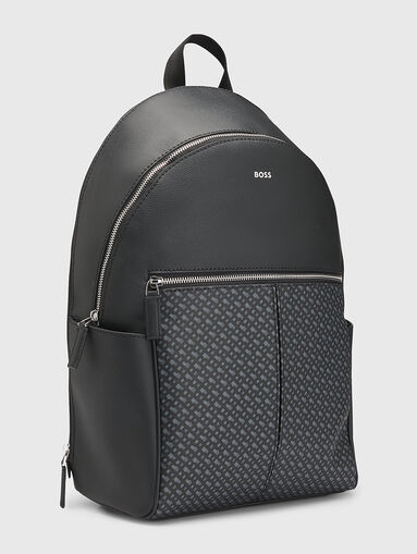 Backpack with monogram logo print - 4
