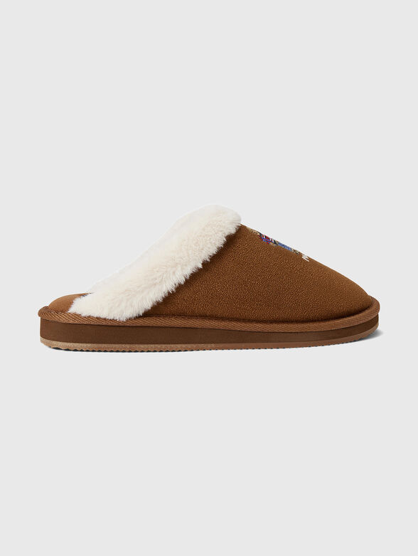 Brown slippers POLO BEAR - 1