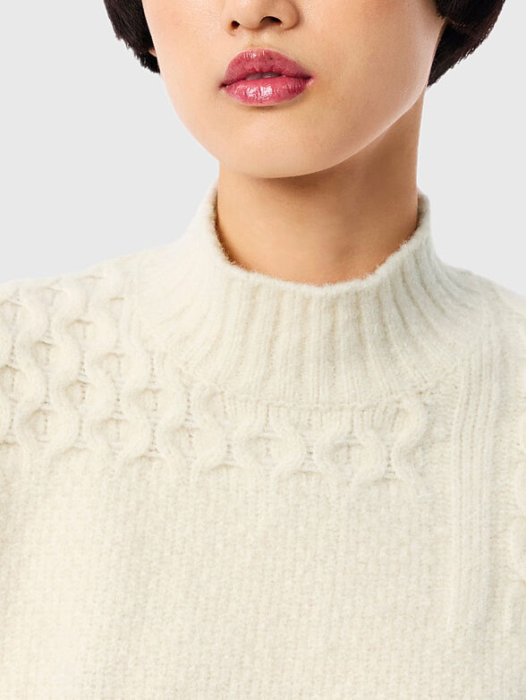 High neck wool sweater - 4