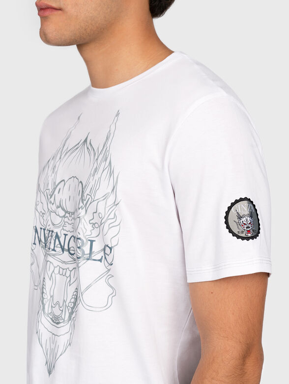 White printed tee - 1